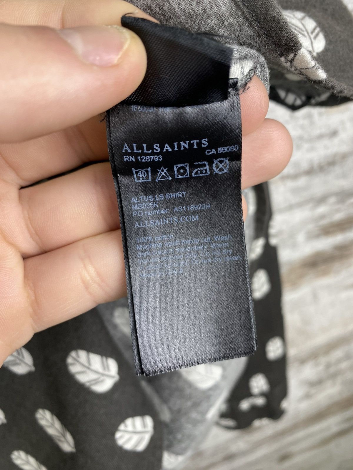 Allsaints × Japanese Brand Mens AllSaints ALTUS LS SHIRT Button Up Luxury tshirt crazy Size US M / EU 48-50 / 2 - 8 Thumbnail