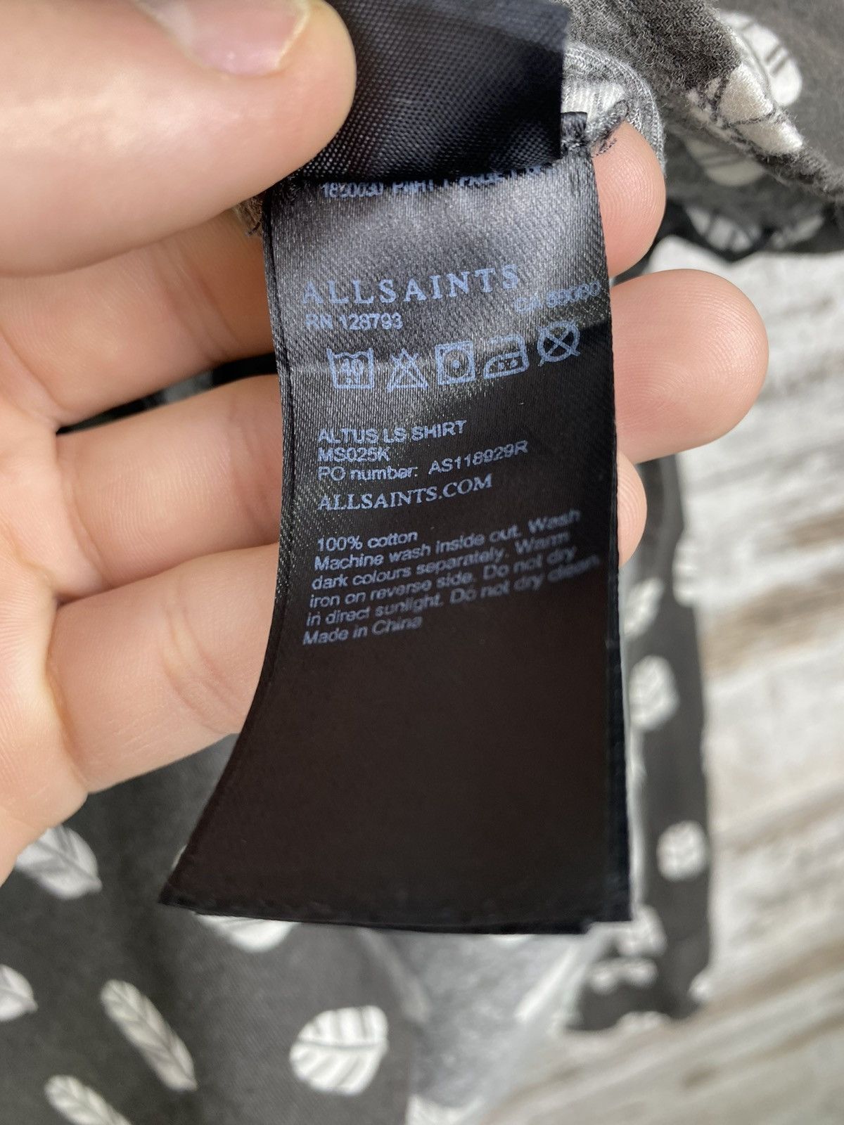 Allsaints × Japanese Brand Mens AllSaints ALTUS LS SHIRT Button Up Luxury tshirt crazy Size US M / EU 48-50 / 2 - 9 Thumbnail