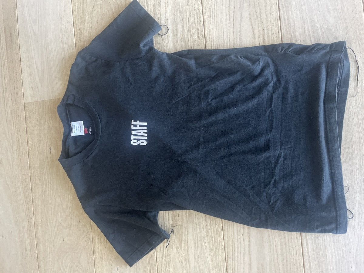 Vetements Charcoal Grey Staff Printed Cotton Knit T-Shirt S