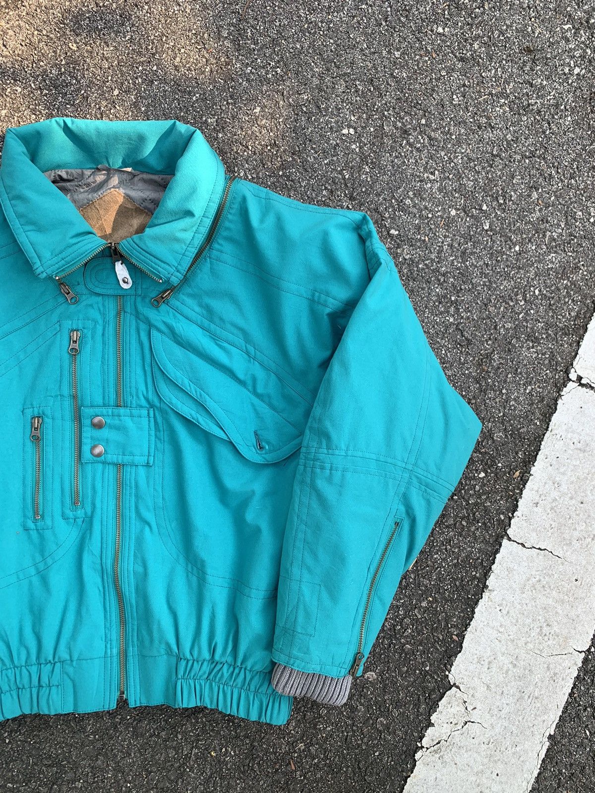 Vintage 🔥VINTAGE STEP CROSS RARE POCKET BOMBER JACKET Size US L / EU 52-54 / 3 - 5 Thumbnail