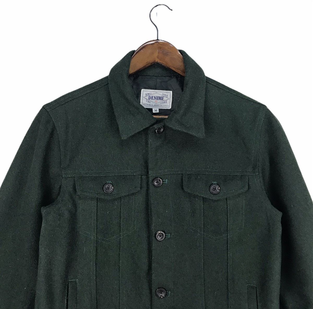 Denime Vintage Denime Wool Trucker Jacket Size US M / EU 48-50 / 2 - 2 Thumbnail