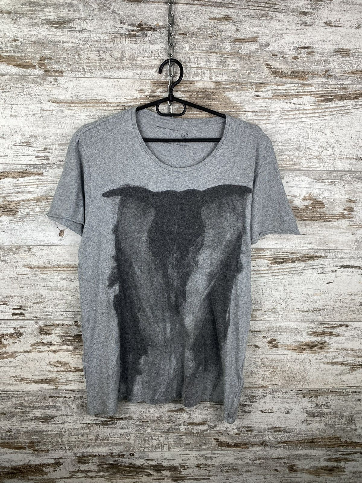 Allsaints × Japanese Brand Mens AllSaints BLEEDING RAMSKULL T Shirt luxury tee Japanese Size US L / EU 52-54 / 3 - 1 Thumbnail