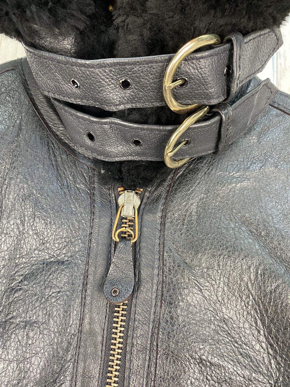 Schott Classic Schott B-3 Sheepskin Leather Bomber Jacket Size US L / EU 52-54 / 3 - 8 Thumbnail