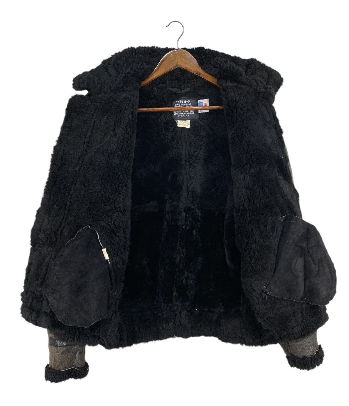 Schott Classic Schott B-3 Sheepskin Leather Bomber Jacket Size US L / EU 52-54 / 3 - 5 Thumbnail