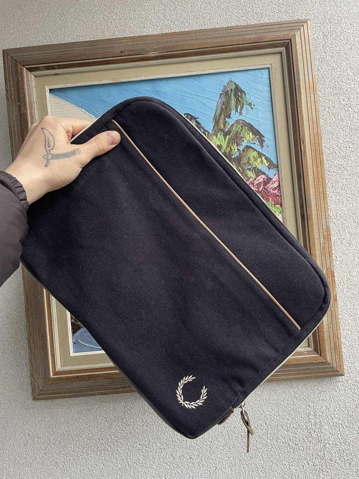 Fred Perry Fred Perry LapTop Software Messenger Case Bag Vintage Y2k Size ONE SIZE - 1 Thumbnail