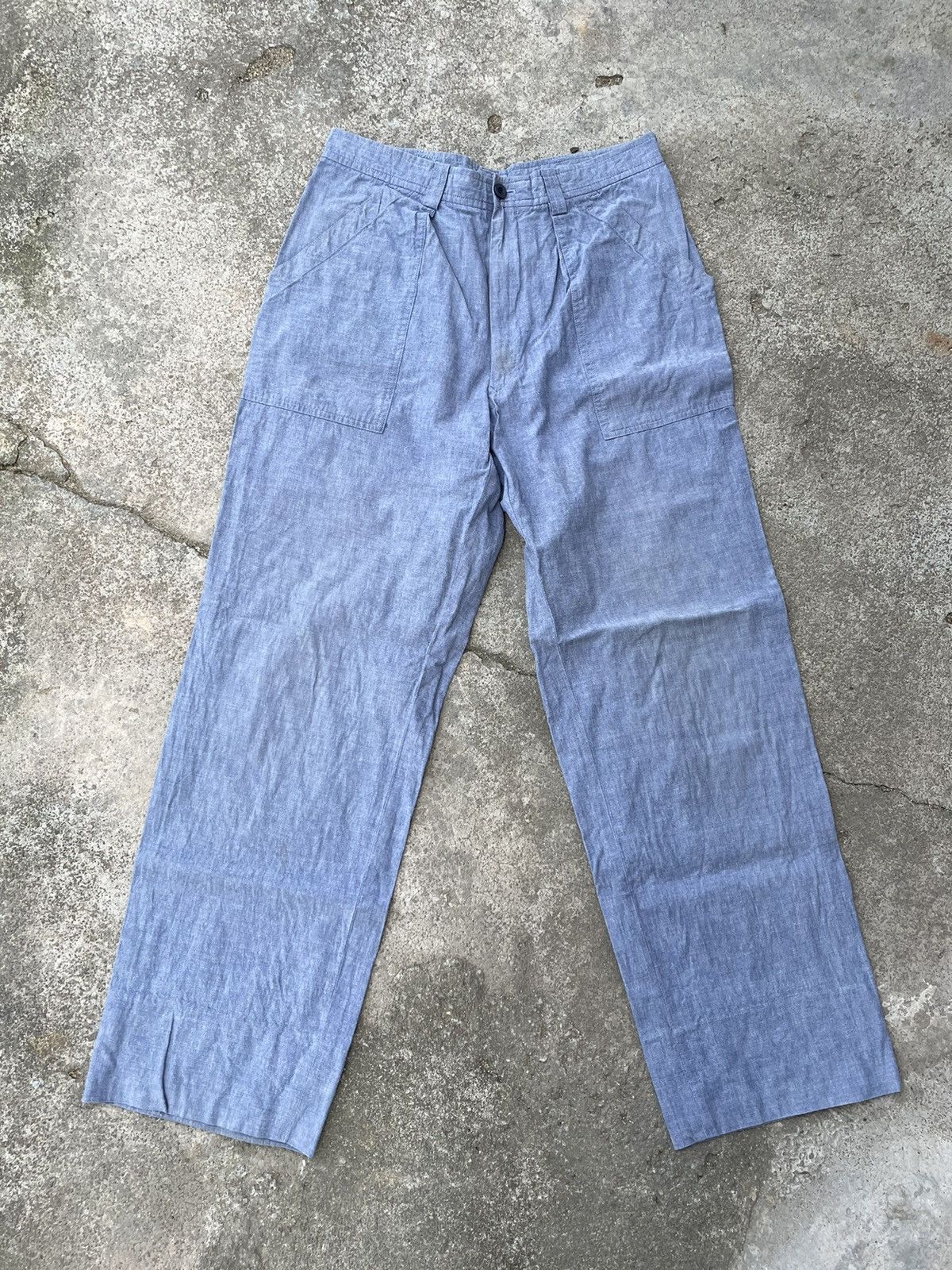 Christian Dior Monsieur Christian Dior casual pants chambray Size US 27 - 1 Thumbnail