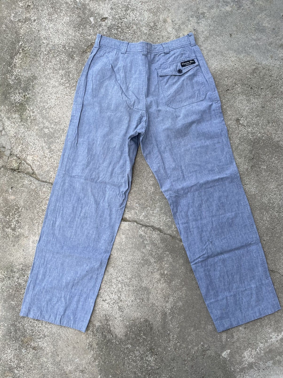 Christian Dior Monsieur Christian Dior casual pants chambray Size US 27 - 2 Thumbnail