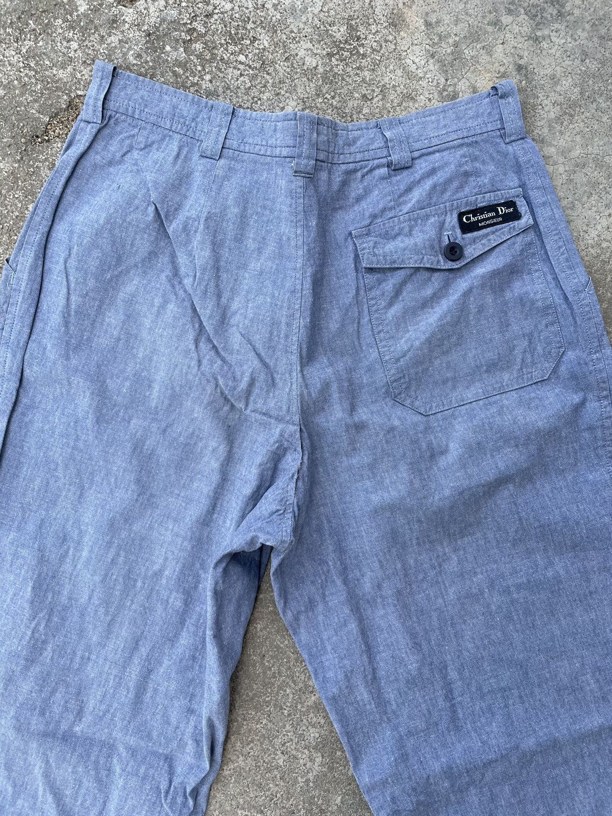Christian Dior Monsieur Christian Dior casual pants chambray Size US 27 - 3 Thumbnail