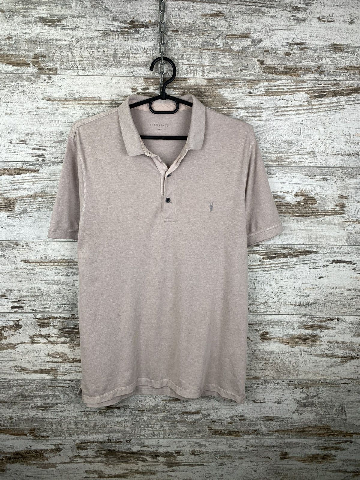 Allsaints × Japanese Brand Mens AllSaints REFORM SS POLO T Shirt luxury tee Japanese Size US L / EU 52-54 / 3 - 1 Thumbnail