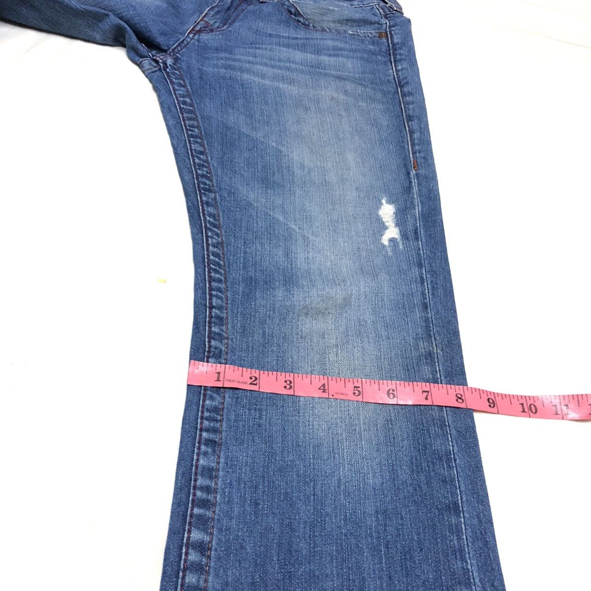 True Religion Vintage True Religion USA Distressed Straight Cut Denim Size US 32 / EU 48 - 14 Thumbnail