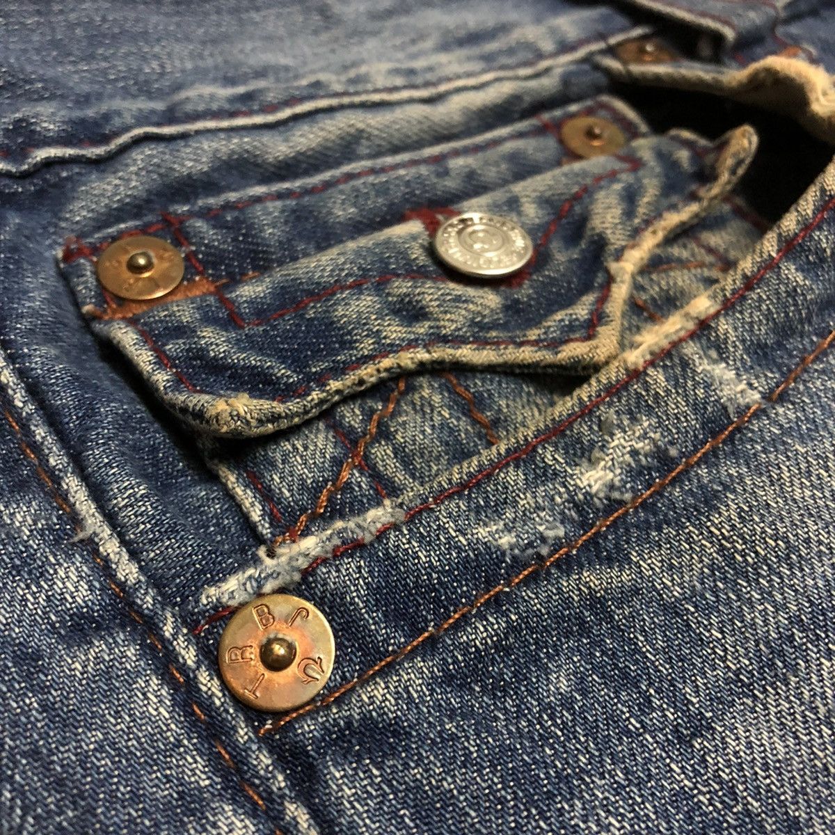 True Religion Vintage True Religion USA Distressed Straight Cut Denim Size US 32 / EU 48 - 8 Thumbnail