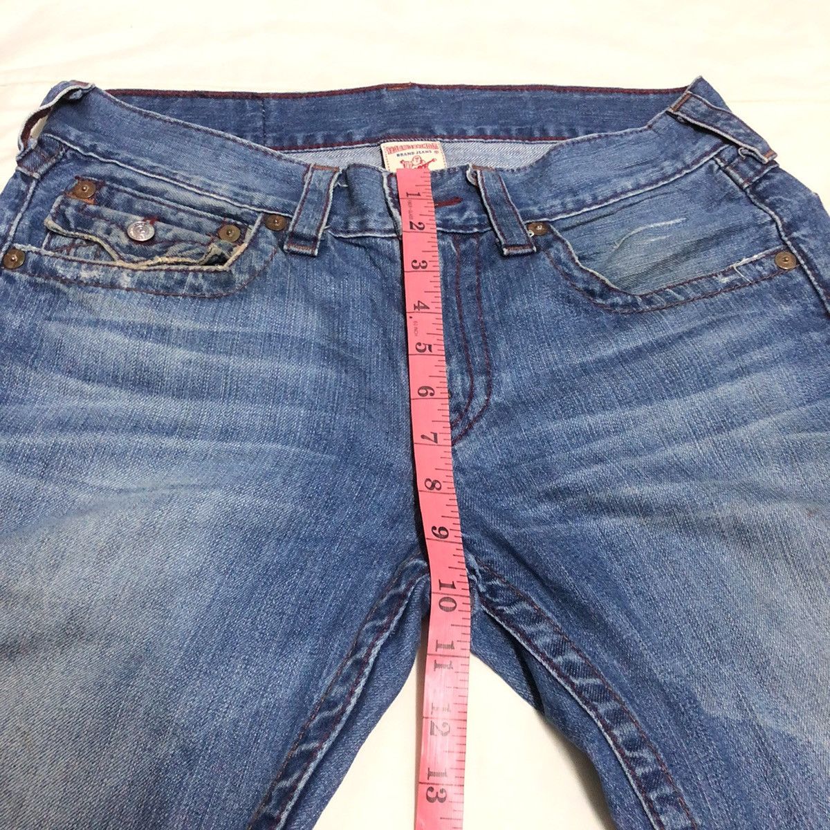 True Religion Vintage True Religion USA Distressed Straight Cut Denim Size US 32 / EU 48 - 10 Thumbnail