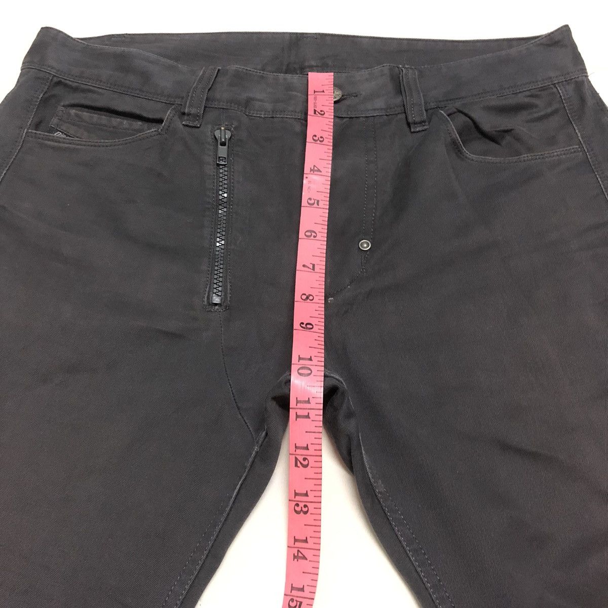 Diesel × Diesel Black Gold Vintage Diesel Zipper Bikers Slim Fit Denim Size US 33 - 8 Thumbnail
