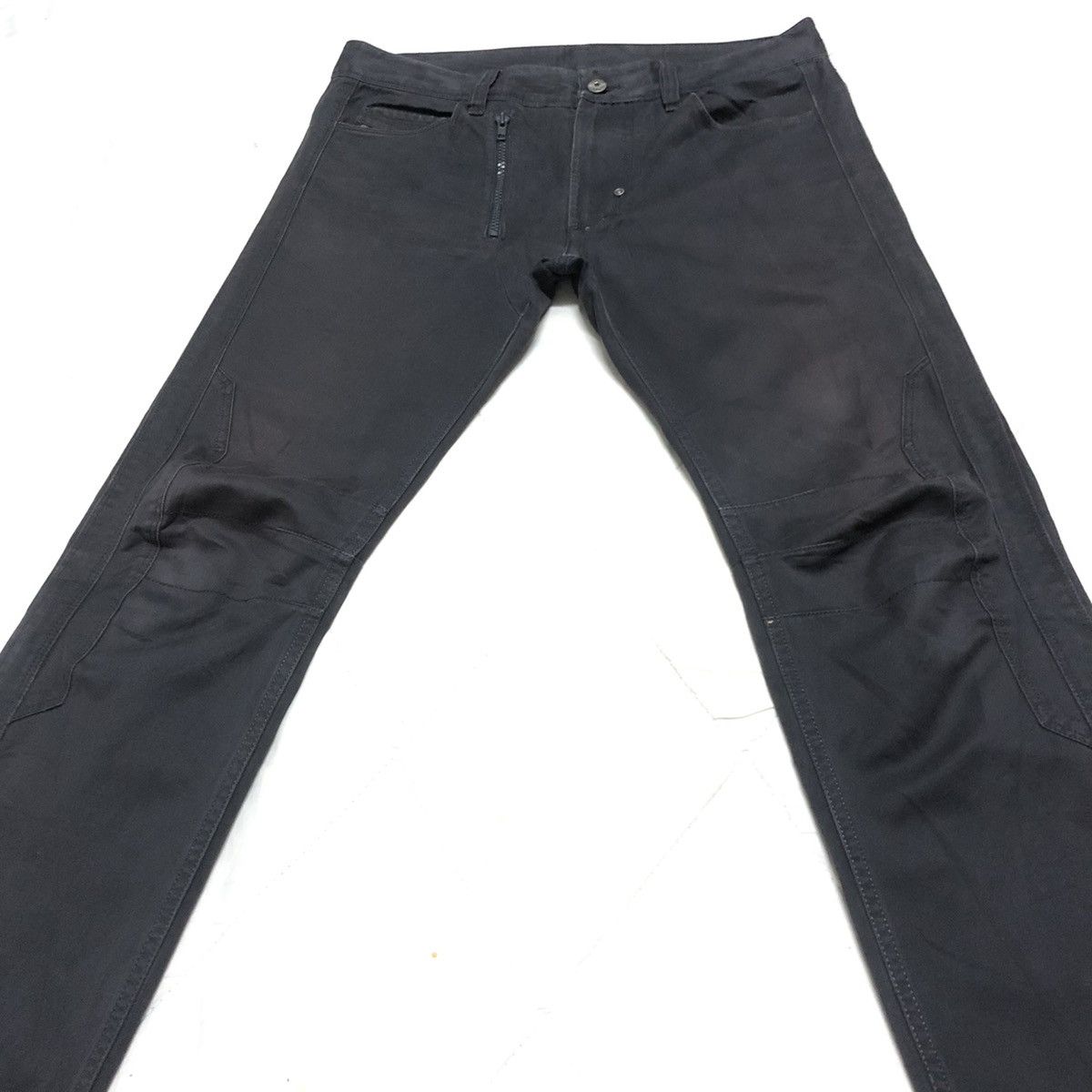 Diesel × Diesel Black Gold Vintage Diesel Zipper Bikers Slim Fit Denim Size US 33 - 6 Thumbnail