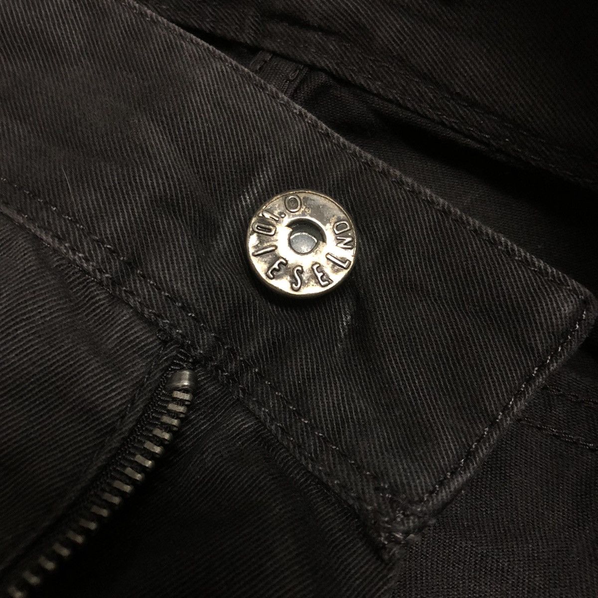 Diesel × Diesel Black Gold Vintage Diesel Zipper Bikers Slim Fit Denim Size US 33 - 3 Thumbnail