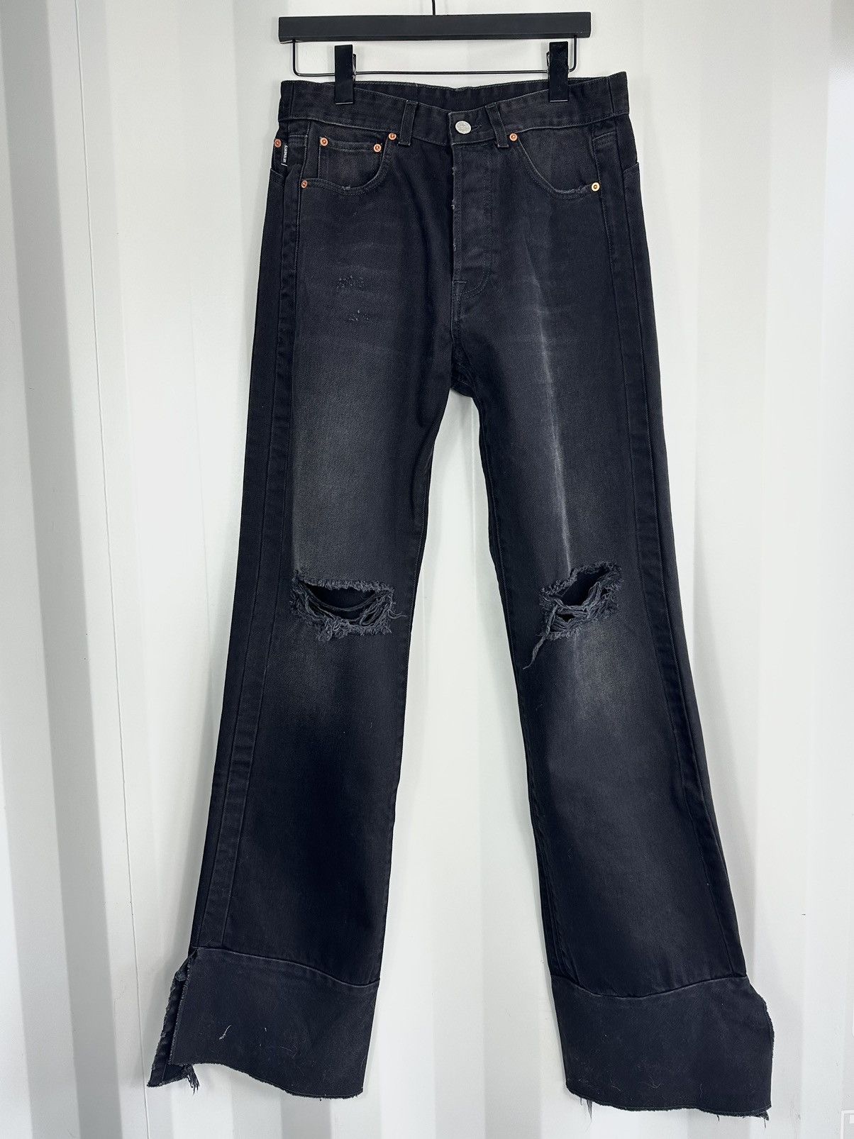 Vetements Ripped Jeans Ankle Split ExhibitA Size US 32 / EU 48 - 2 Thumbnail