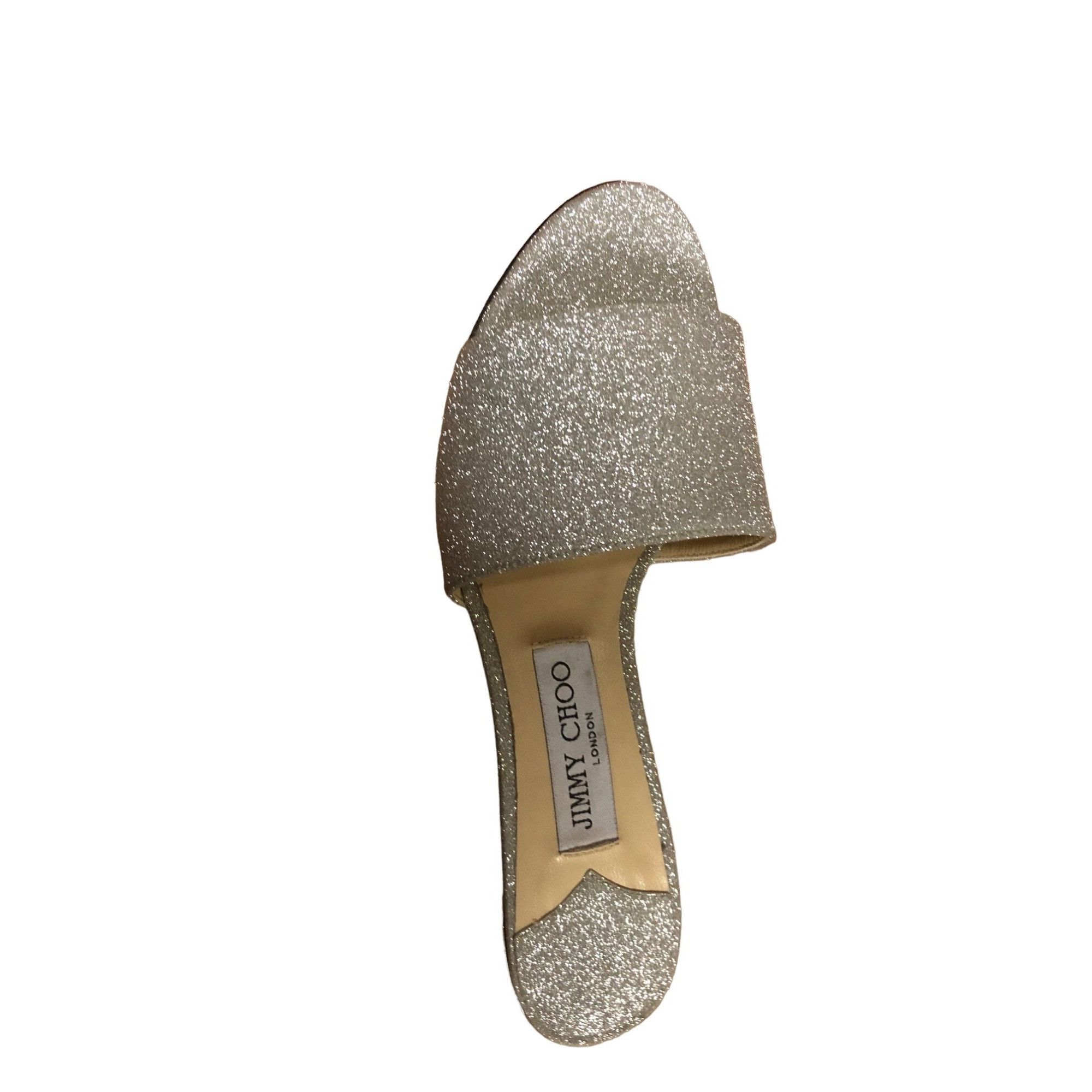 JIMMY CHOO 'STACEY 85' MULES Size 37.5 EUR Pre Owned