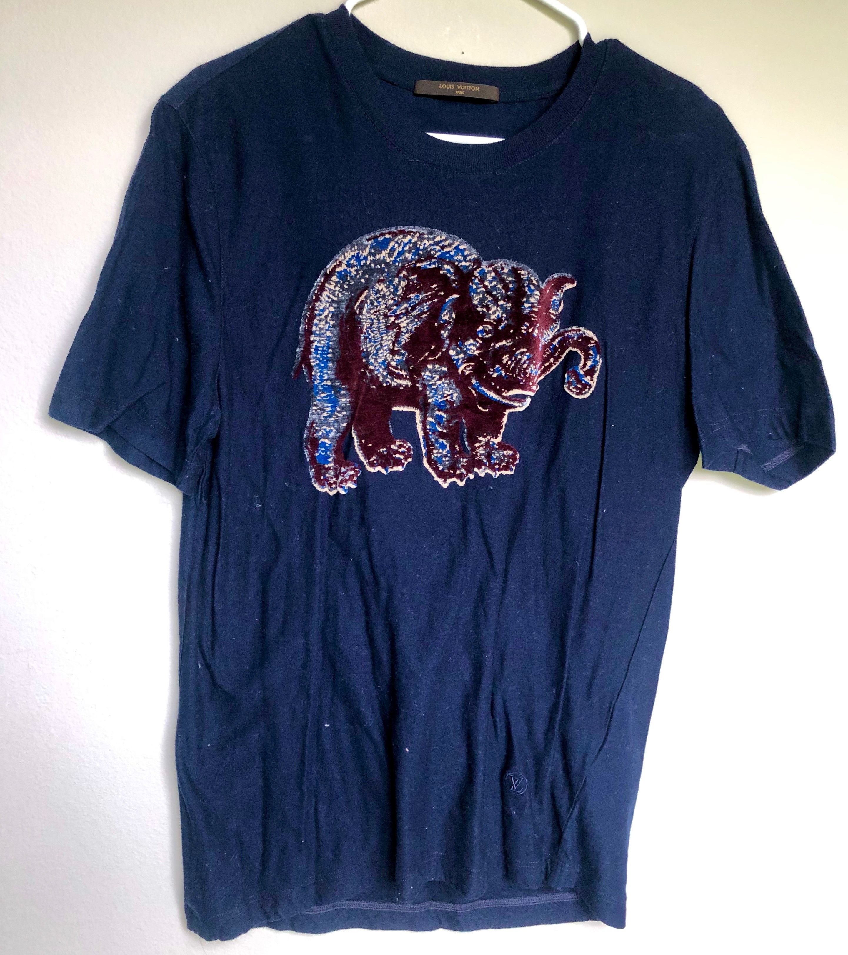 Louis Vuitton Louis Vuitton x Chapman Brothers Elephant T-Shirt 2017 Size US L / EU 52-54 / 3 - 2 Thumbnail