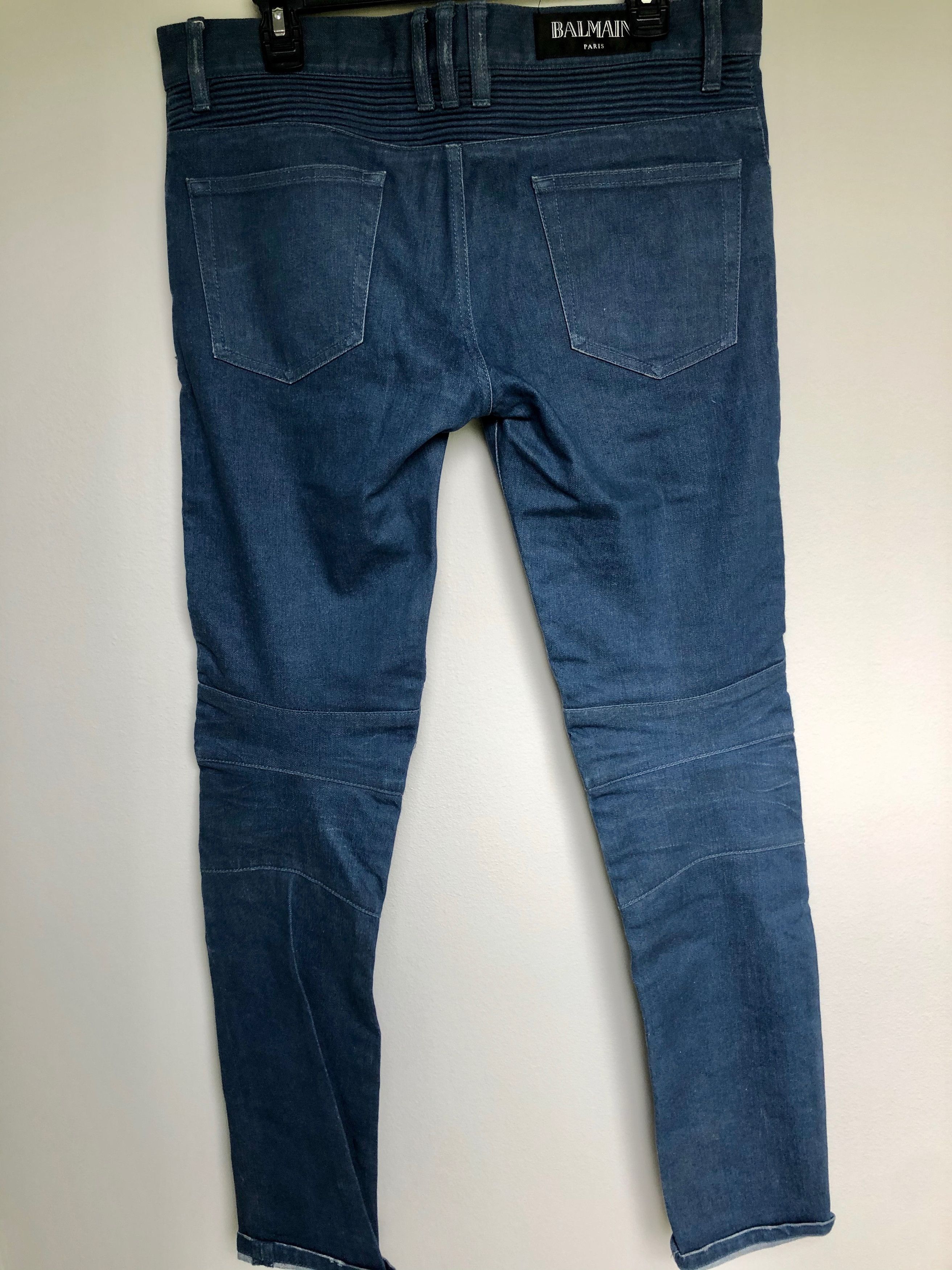 Balmain Balmain Biker Jeans Ribs Size US 30 / EU 46 - 6 Thumbnail