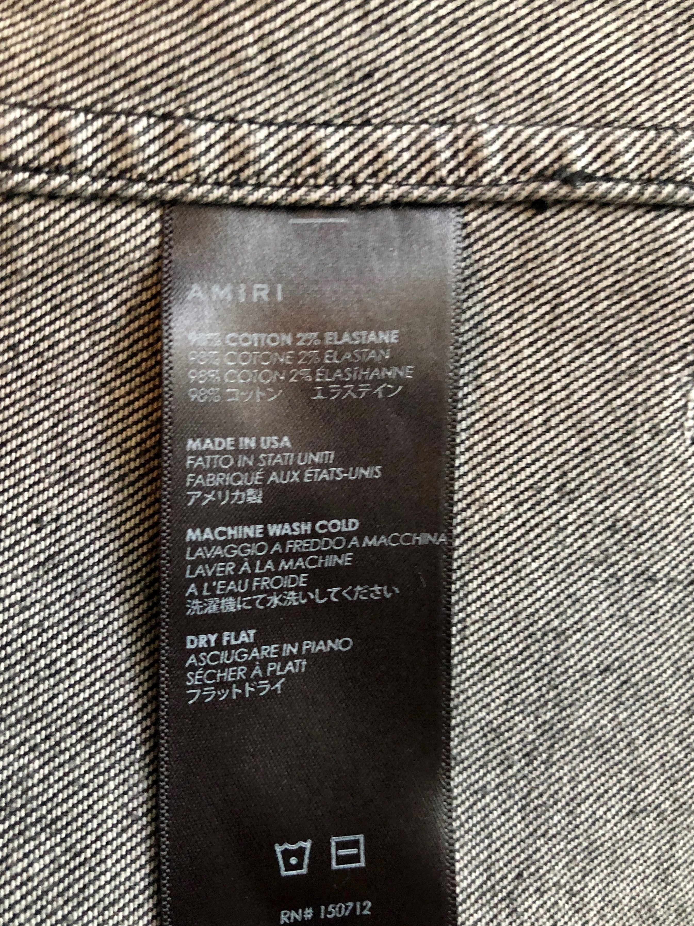 Amiri Amiri Denim Jacket Black Size US M / EU 48-50 / 2 - 3 Thumbnail