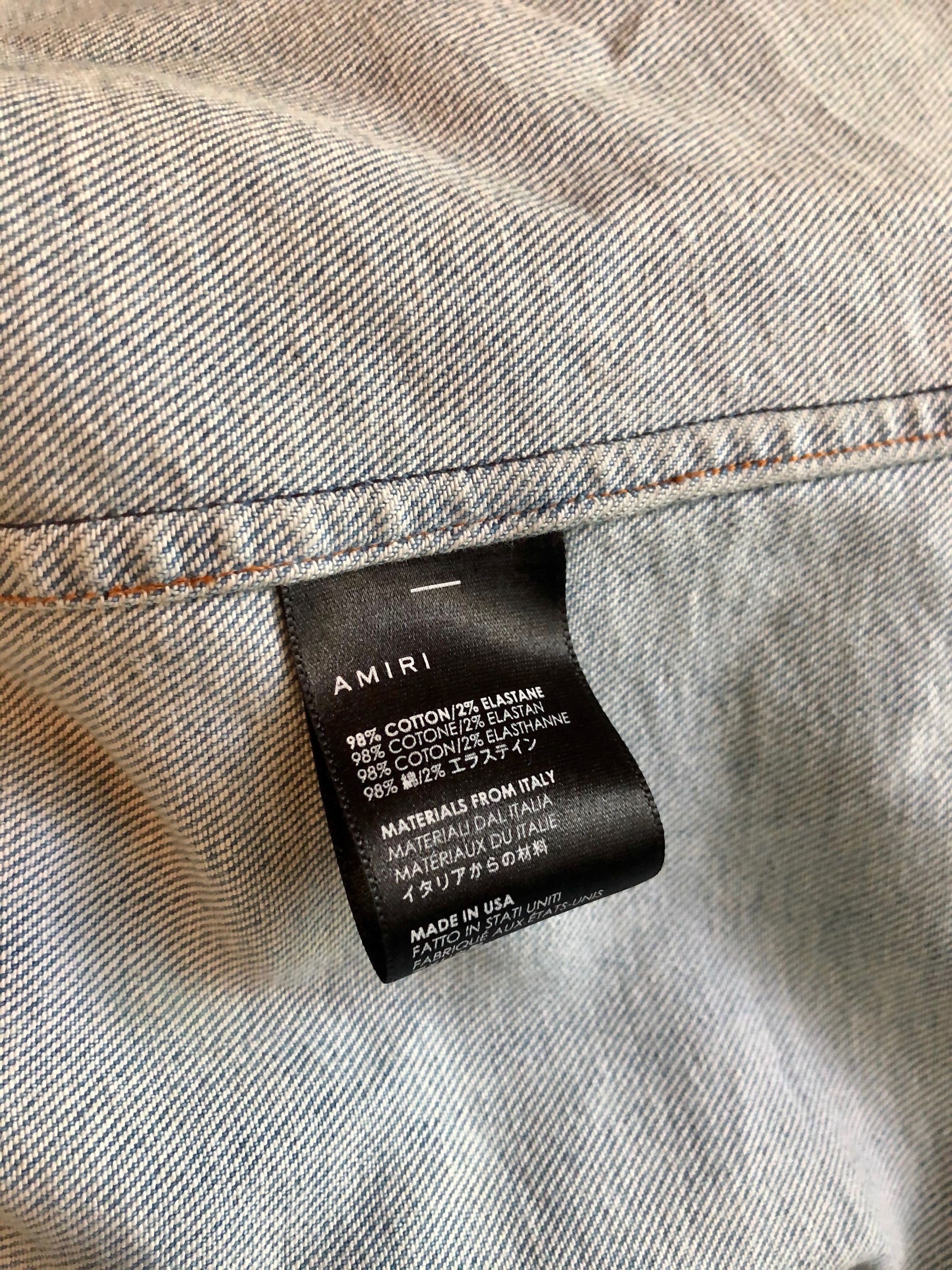 Amiri Amiri Denim Jacket Size US M / EU 48-50 / 2 - 4 Thumbnail