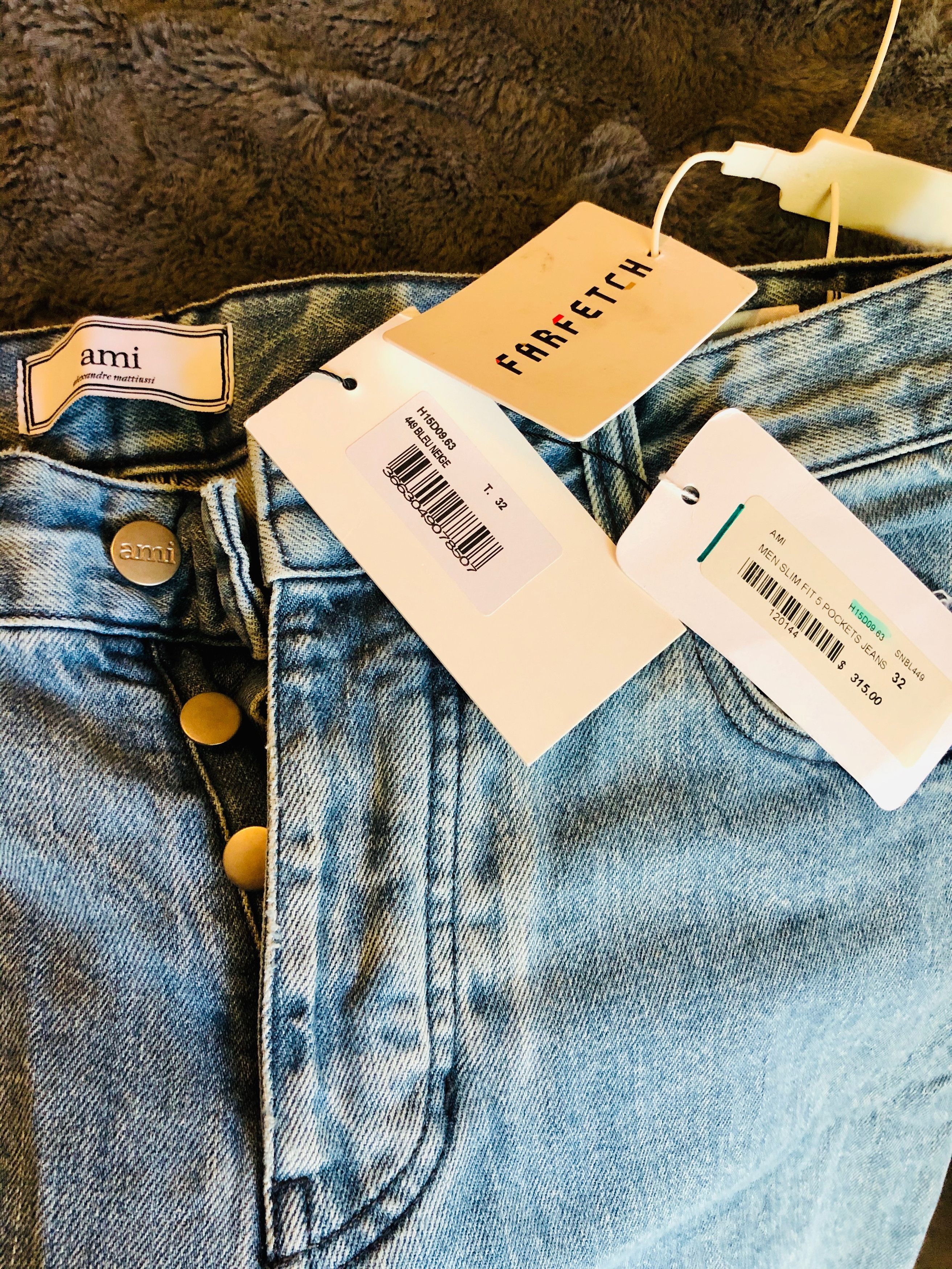 AMI AMI Jeans Blue Size US 32 / EU 48 - 2 Thumbnail