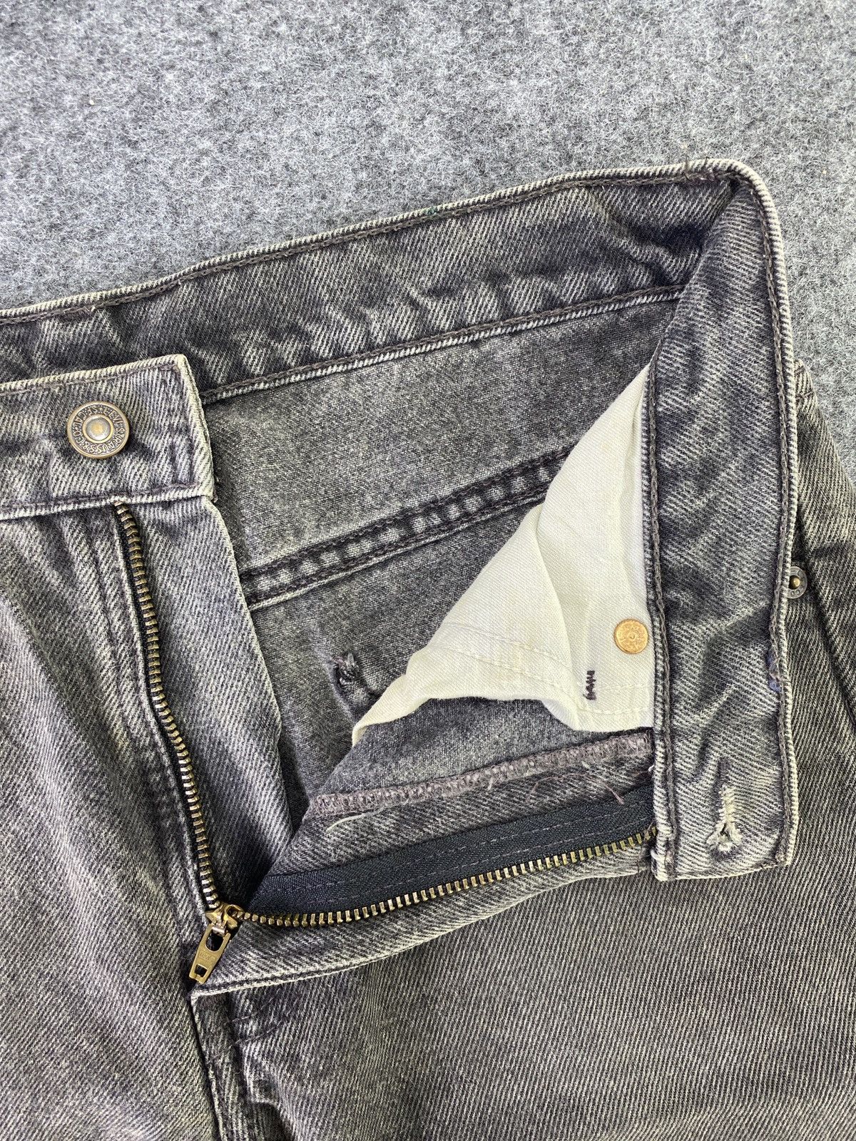 Levi's Vintage Levis 505 Sun Faded Black Jeans 31x32 - J741 Size US 31 - 3 Thumbnail
