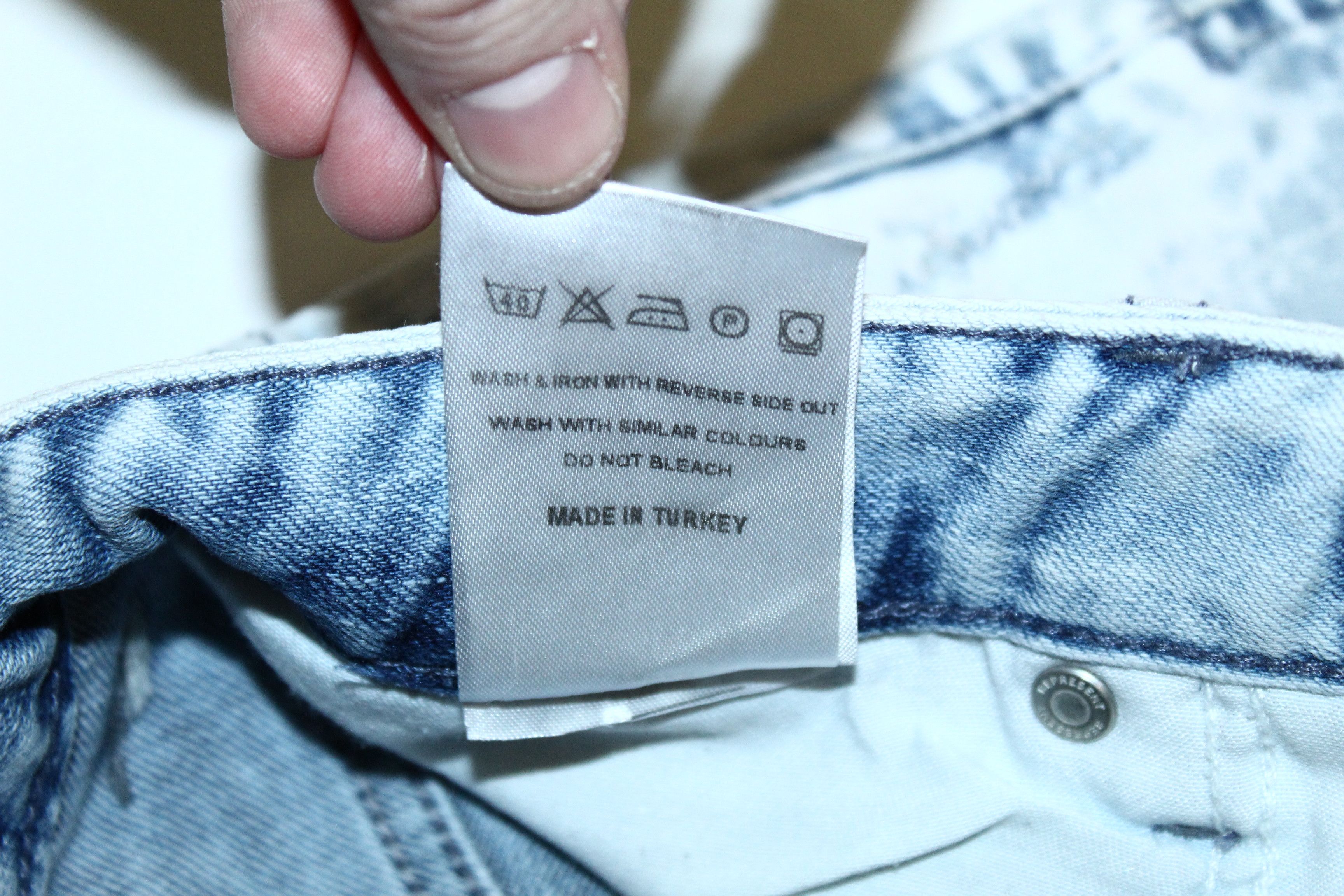 Represent Clo. Represent Knee Destroyer Bleach Blue Denim Skinny Jeans Size US 29 - 11 Thumbnail