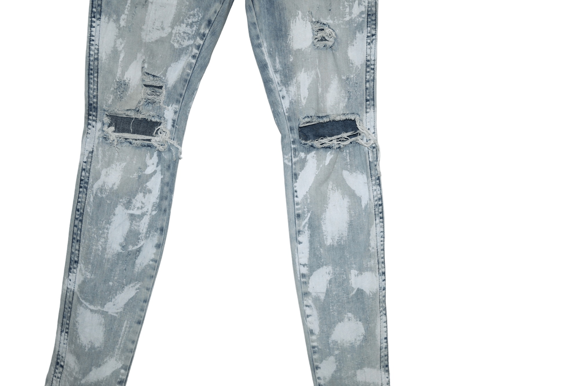 Represent Clo. Represent Knee Destroyer Bleach Blue Denim Skinny Jeans Size US 29 - 2 Thumbnail