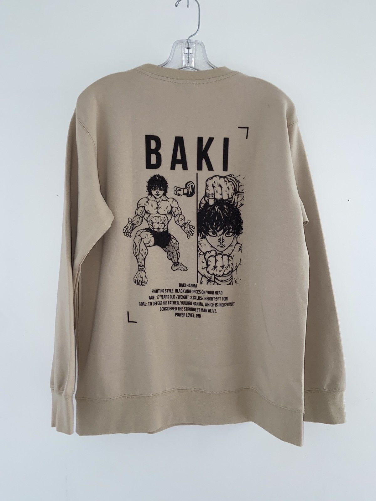 Project x 016 Baki 1/1 Custom Sweatshirt XL Anime UNI
