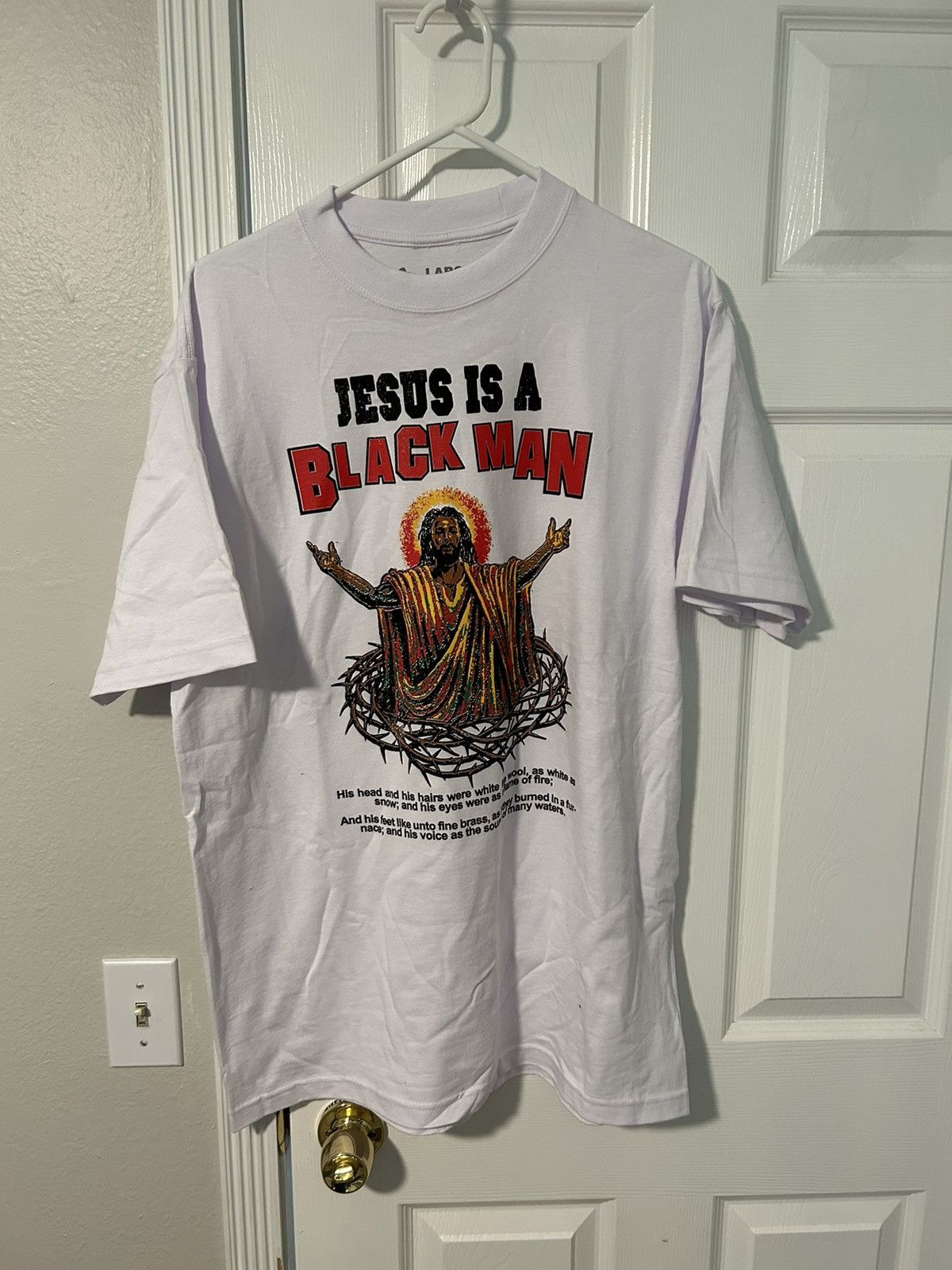 90s JESUS IS A BLACK MAN Tシャツ RAP TEES Streetwear BruceDropEmOff Ray Condones “Jesus Is A Black Man” T