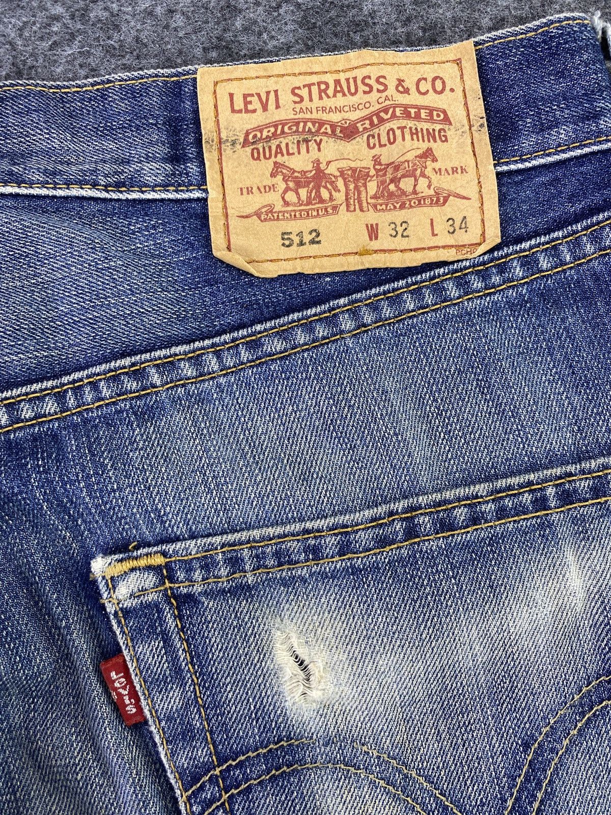 Levi's Vintage Levi's 512 Blue Wash Jeans - J742 Size US 32 / EU 48 - 8 Thumbnail