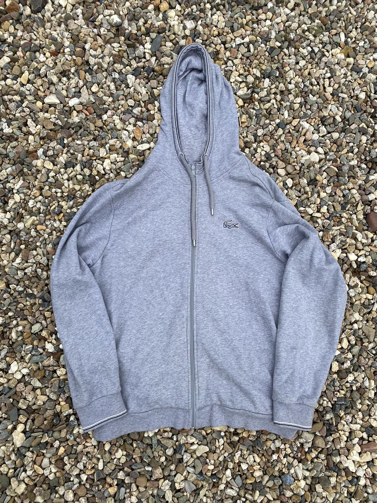 Lacoste Lacoste big logo rare zip hoodie Size US XXL / EU 58 / 5 - 1 Thumbnail