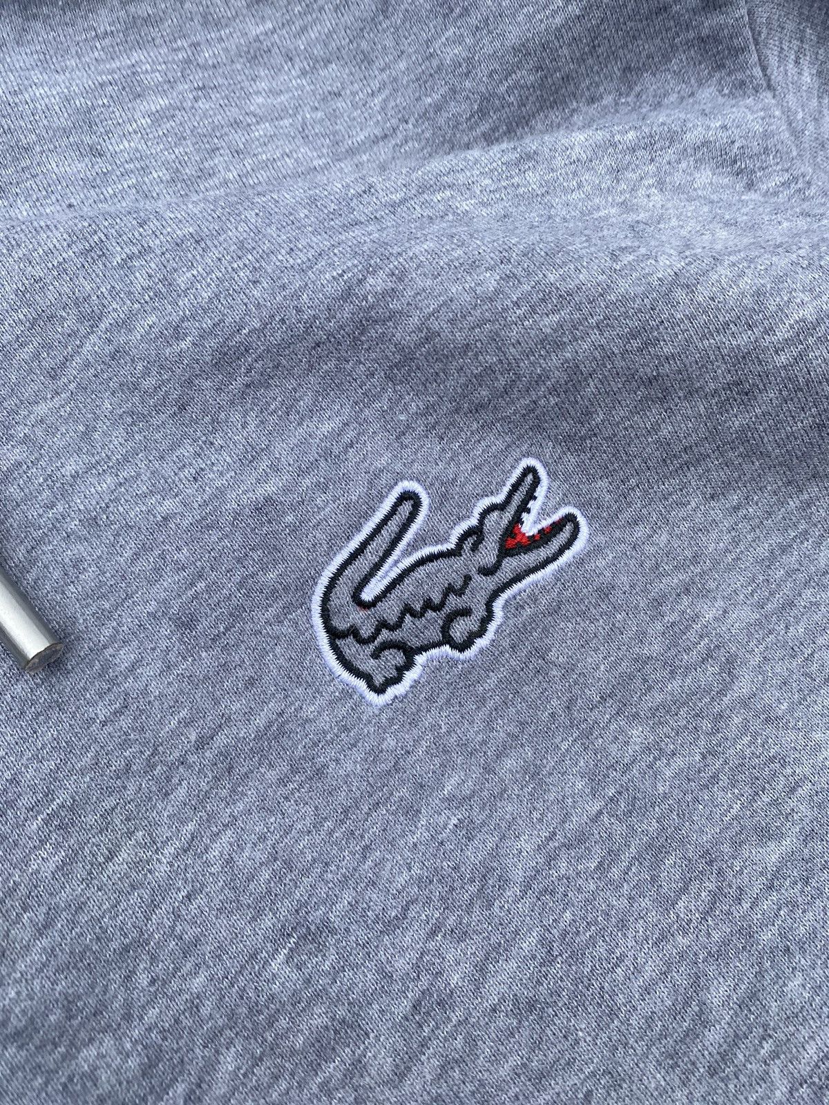 Lacoste Lacoste big logo rare zip hoodie Size US XXL / EU 58 / 5 - 3 Thumbnail
