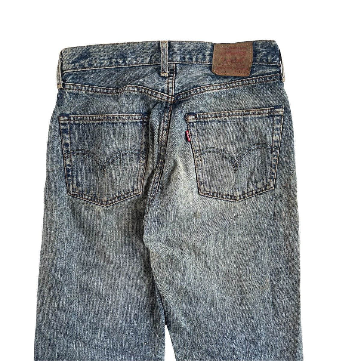 Levi's × Levi's Vintage Clothing × Vintage Vintage 90s Levi’s 503 Charcoal Washed Denim Jeans Size US 29 - 6 Thumbnail