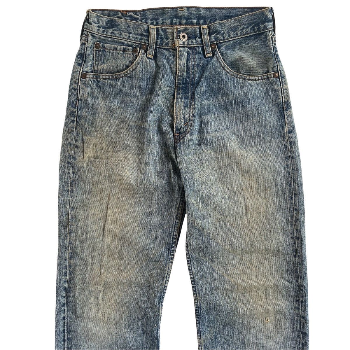Levi's × Levi's Vintage Clothing × Vintage Vintage 90s Levi’s 503 Charcoal Washed Denim Jeans Size US 29 - 2 Thumbnail