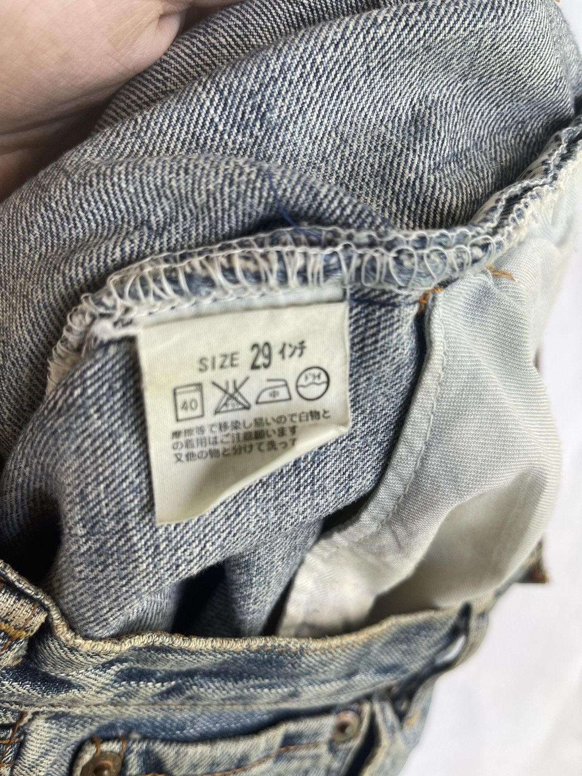 Levi's × Levi's Vintage Clothing × Vintage Vintage 90s Levi’s 503 Charcoal Washed Denim Jeans Size US 29 - 12 Thumbnail