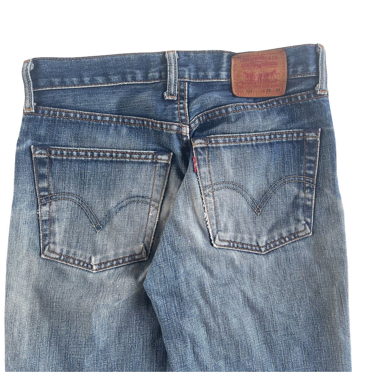 Levi's × Levi's Vintage Clothing × Vintage 90s Levi’s 502 Washed Distressed Denim Jeans 29x33 Size US 29 - 3 Thumbnail