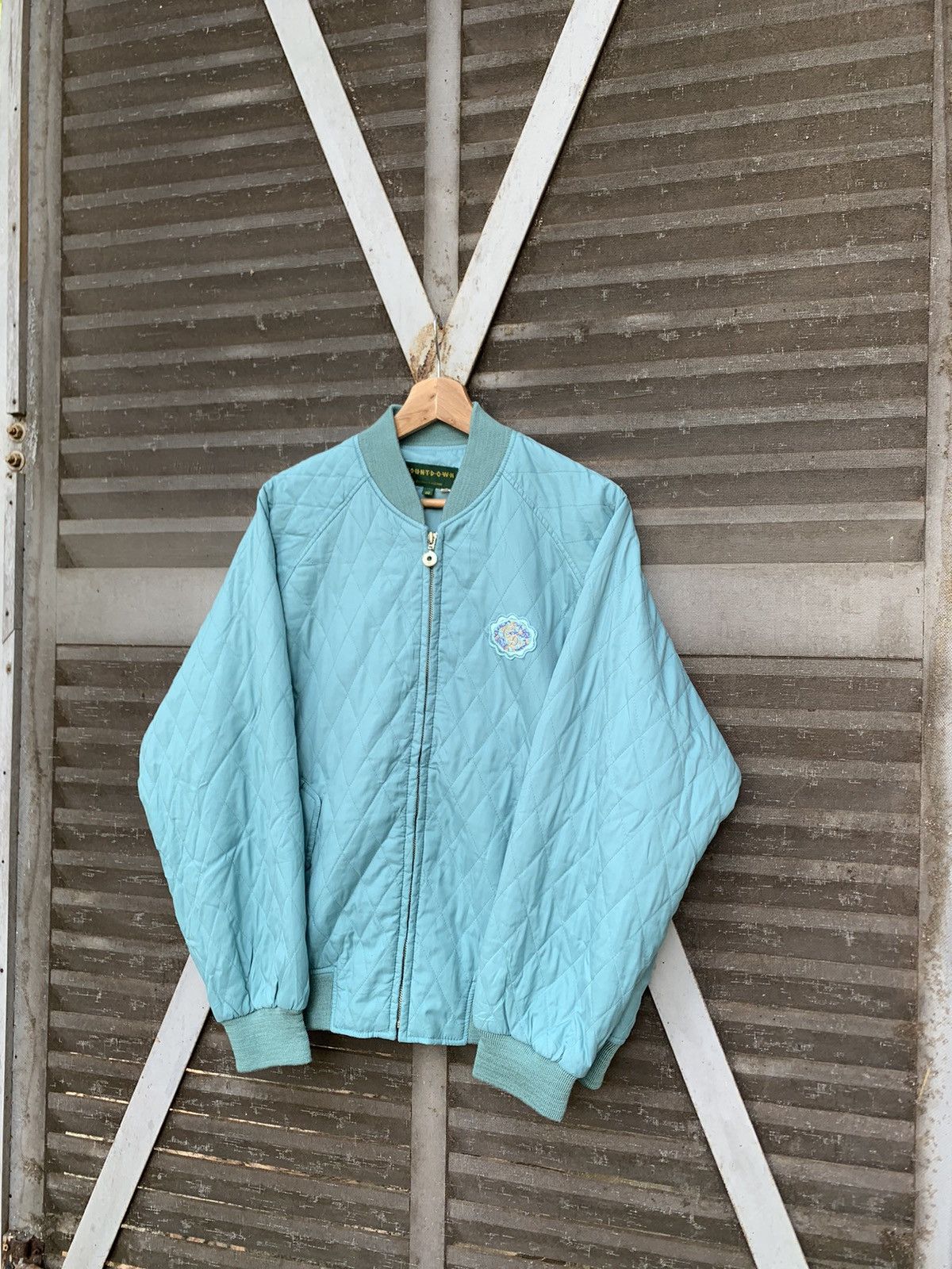 TURQUOISE QUILTED PUFFER COAT, BABY TURQUOISE QUILTED PUFFER COAT, BABY