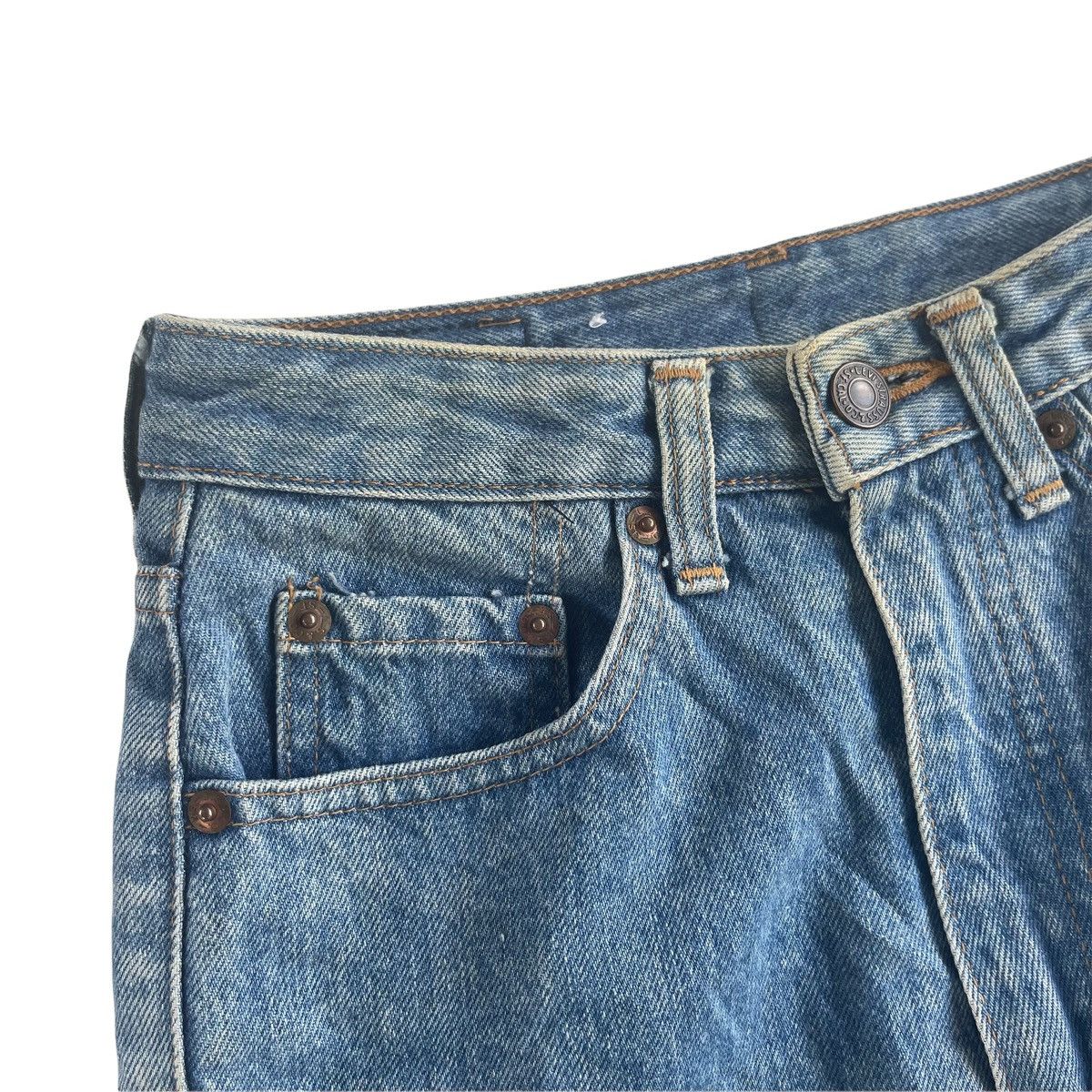 Levi's × Levi's Vintage Clothing × Vintage Vintage 90s Levis Washed Denim Jeans Size US 28 / EU 44 - 5 Thumbnail