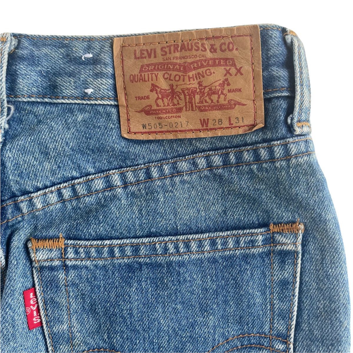 Levi's × Levi's Vintage Clothing × Vintage Vintage 90s Levis Washed Denim Jeans Size US 28 / EU 44 - 7 Thumbnail