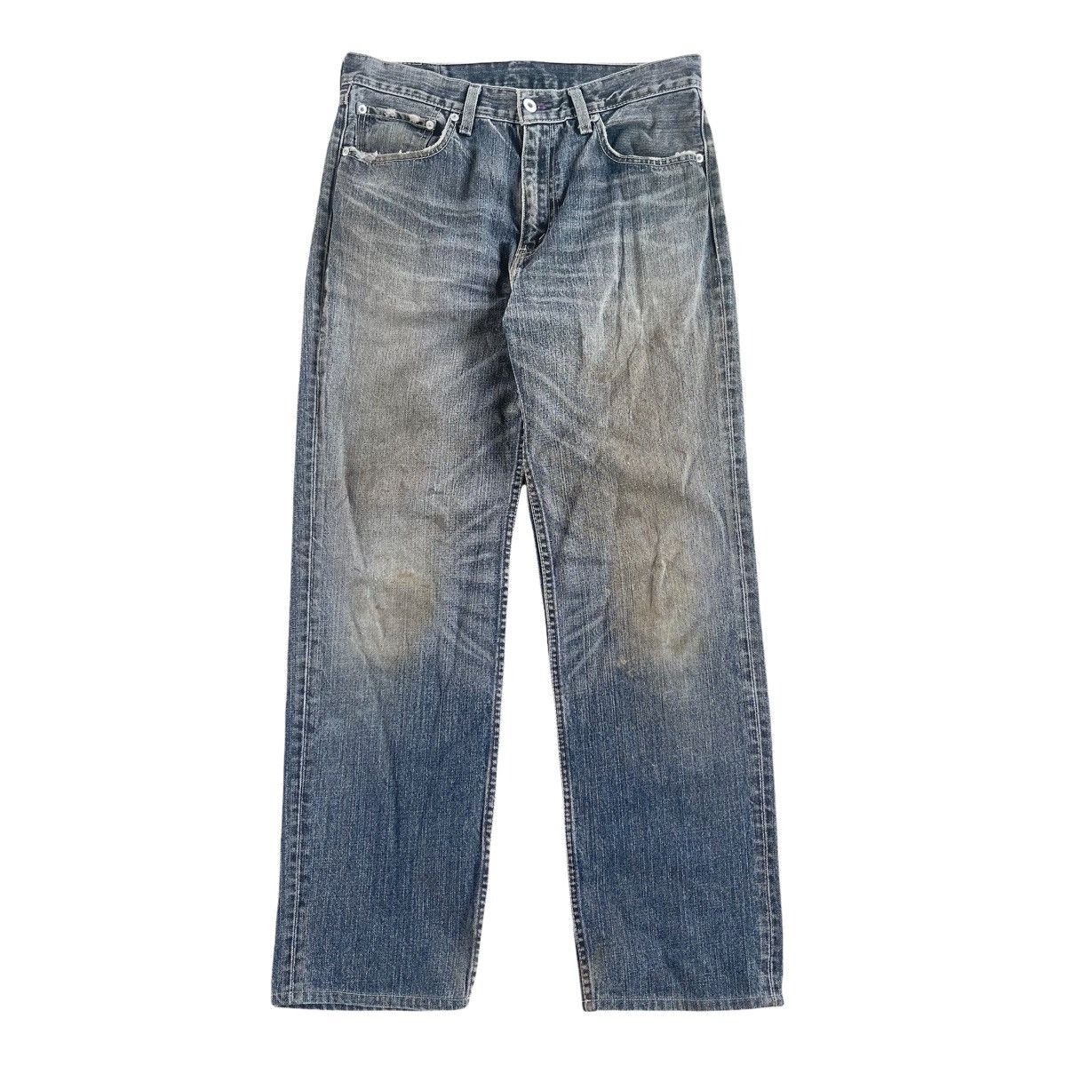 Levi's × Levi's Vintage Clothing × Vintage 90s Levi’s Charcoal Washed Denim Jeans 33x33 Size US 30 / EU 46 - 1 Thumbnail