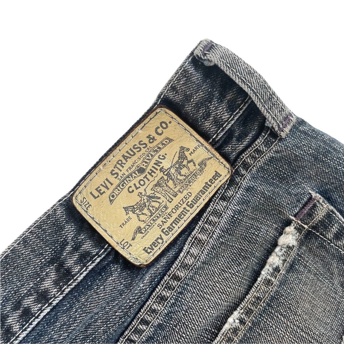 Levi's × Levi's Vintage Clothing × Vintage 90s Levi’s Charcoal Washed Denim Jeans 33x33 Size US 30 / EU 46 - 7 Thumbnail