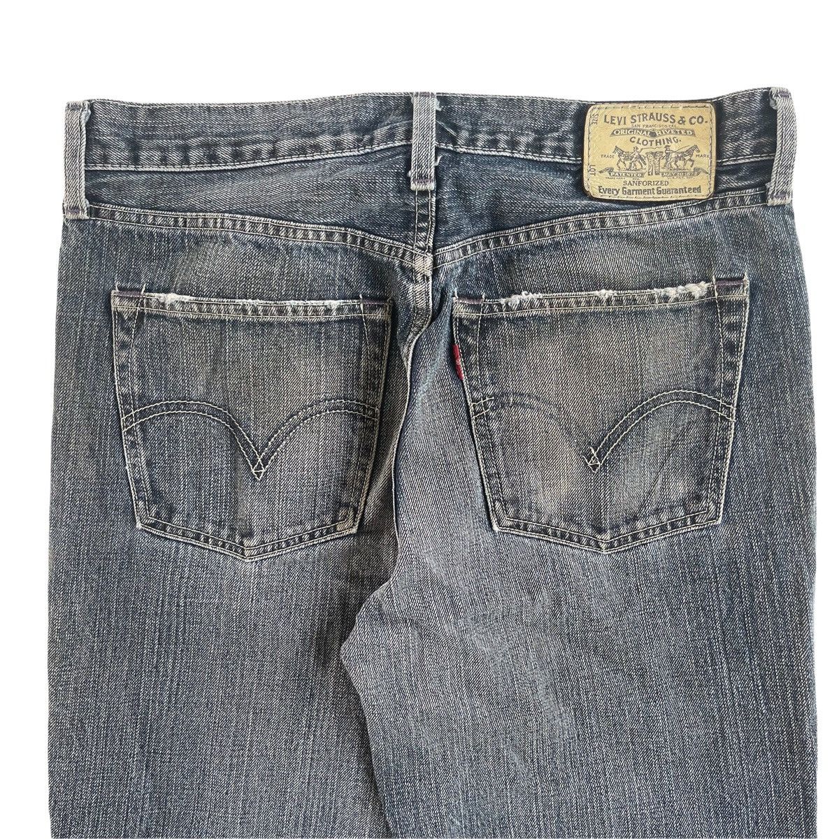 Levi's × Levi's Vintage Clothing × Vintage 90s Levi’s Charcoal Washed Denim Jeans 33x33 Size US 30 / EU 46 - 6 Thumbnail