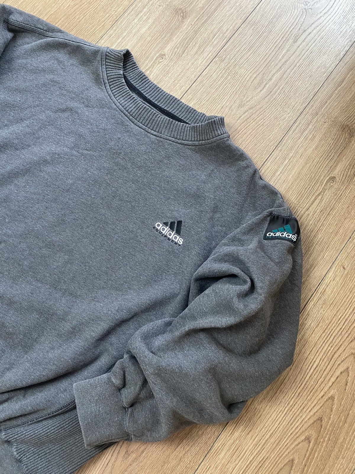 Vintage Vintage Sweatshirt Adidas Equipment Logo Crewneck Size US L / EU 52-54 / 3 - 2 Thumbnail