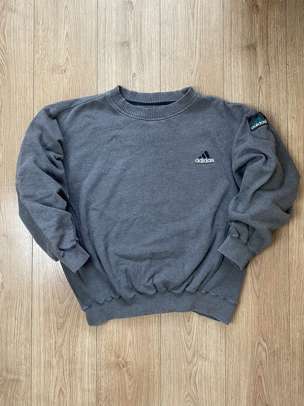 Vintage Vintage Sweatshirt Adidas Equipment Logo Crewneck Size US L / EU 52-54 / 3 - 1 Thumbnail