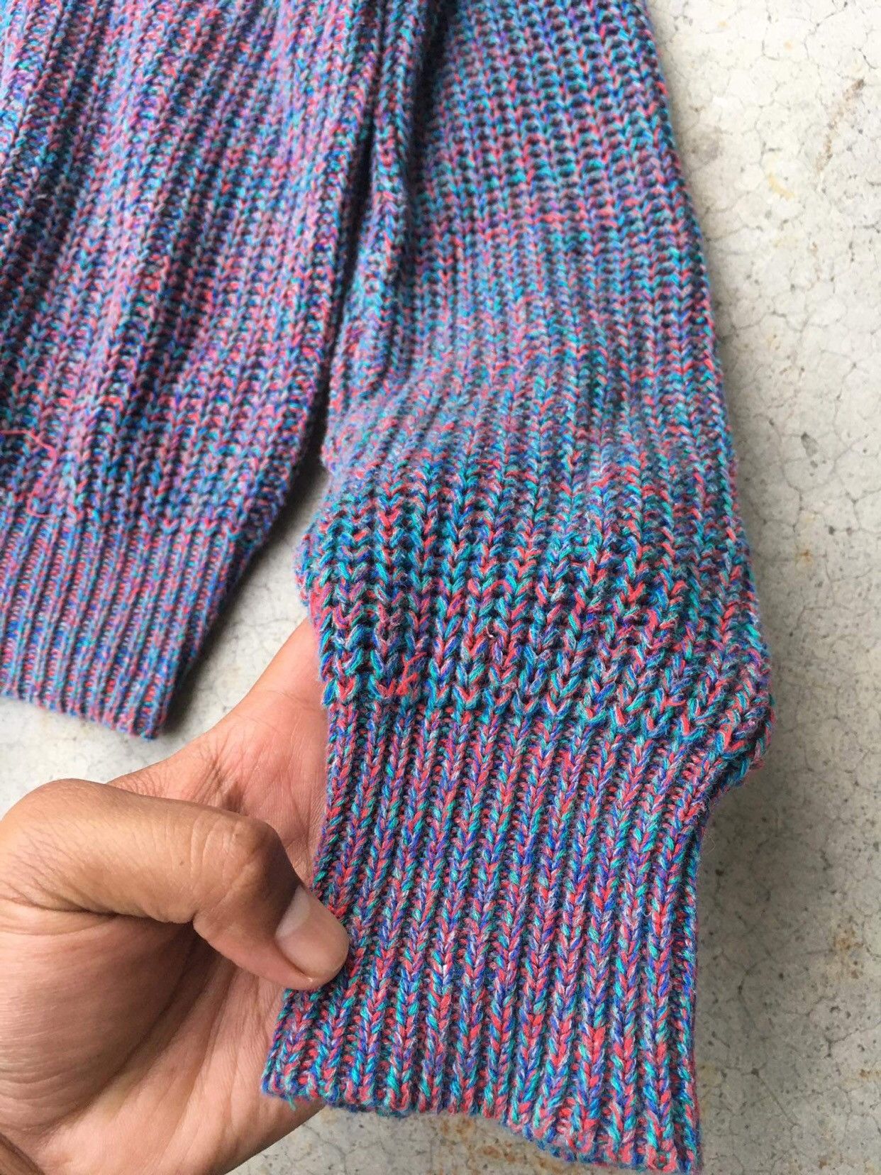 American Apparel × Homespun Knitwear 🔴Vintage AMERICAN APPAREL HandKnit Pullover Made In USA Size US XS / EU 42 / 0 - 7 Thumbnail