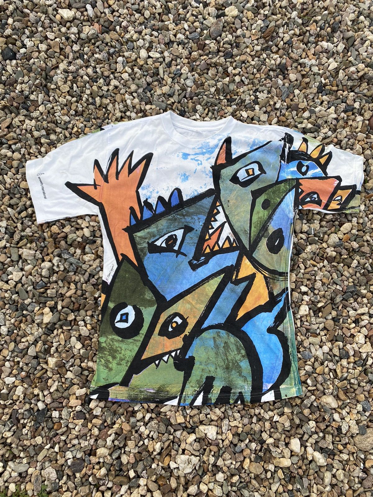 Vintage Vintage 90s Amnesty international tshirt Size US L / EU 52-54 / 3 - 1 Thumbnail
