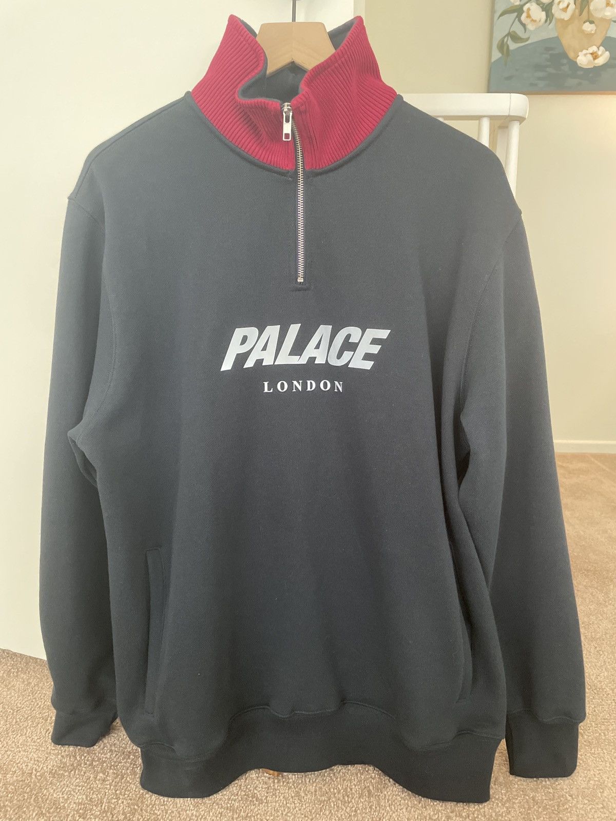 Palace Palace Rib 1/4 Zip Funnel | Grailed