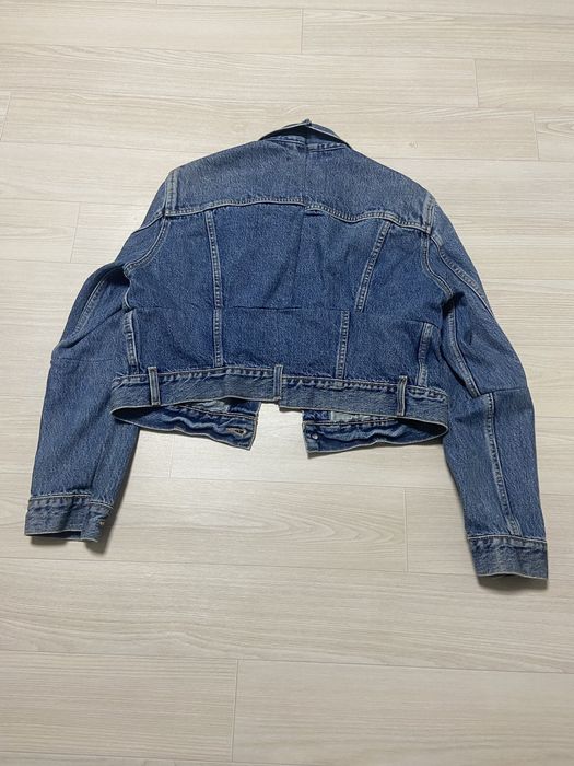 Levi's S Vetements Levis ss17 cropped denim jacket | Grailed